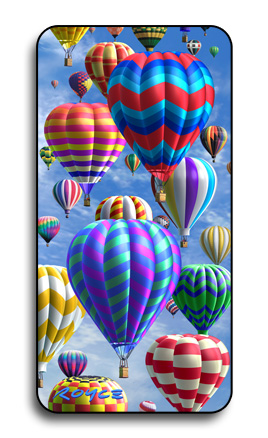 3-D Halographic Hot Air Balloon Magnet