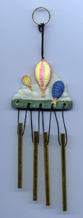 Mini Resin Hot Air Balloon Wind Chime