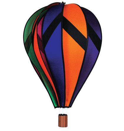 Extra Large Rainbow Design Spinning Hot Air Balloon