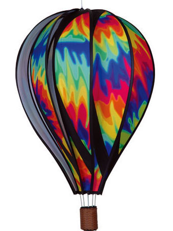 Large Tie Dye Spinning Hot Air Balloon